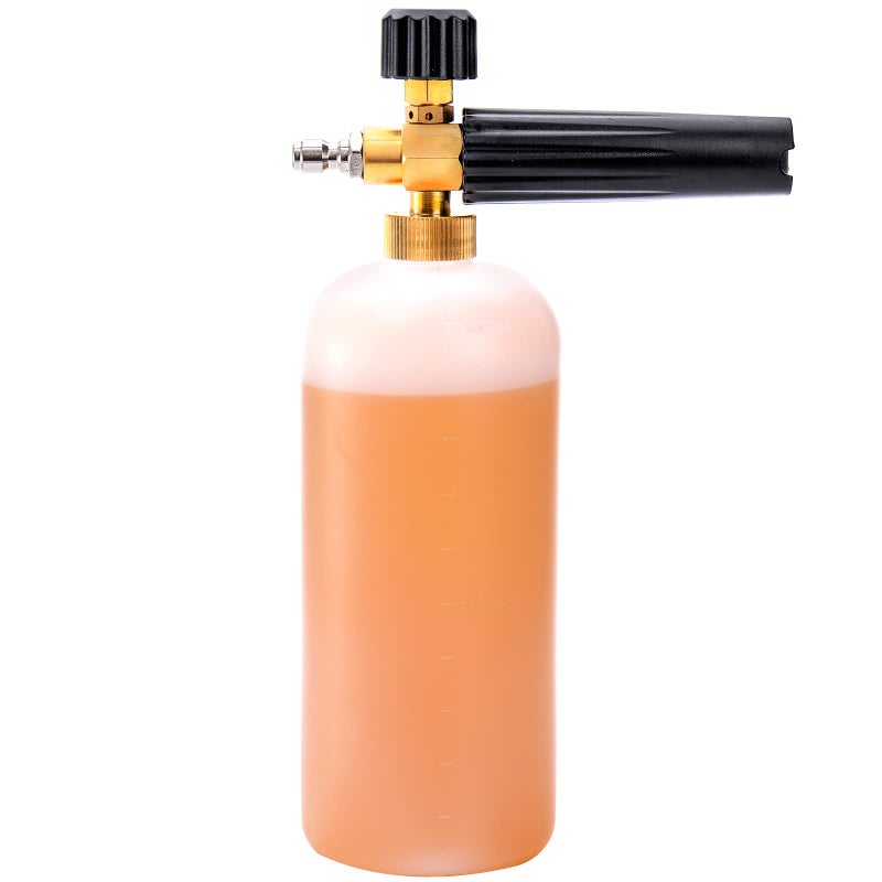 Fasmov Foam Cannon, Car Wash Pressure Washer Jet Wash 1/4" Quick Connector Adjustable Snow Foam Lance Foam Blaster, 1 Liter - Image 2